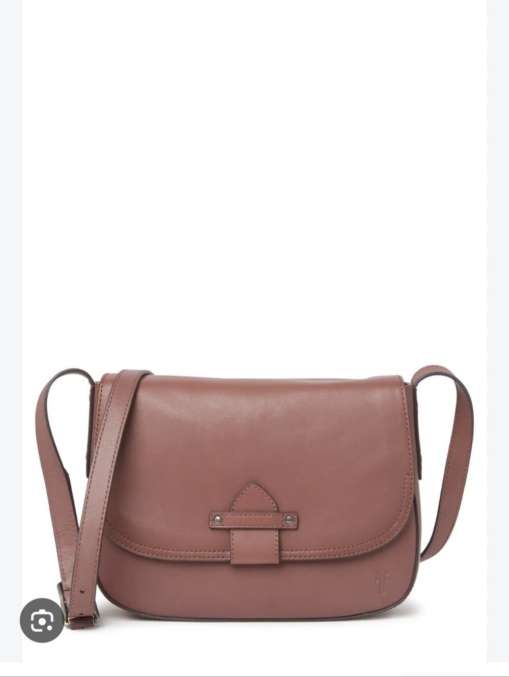Frye Olivia genuine Leather Crossbody Bag Amethyst retail price $328